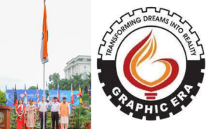 ग्राफिक एरा में शहीद के पिता ने फहराया तिरंगा, लेफ्टिनेंट बीरेश्वर के नाम पर शुरू होगी छात्रवृत्ति